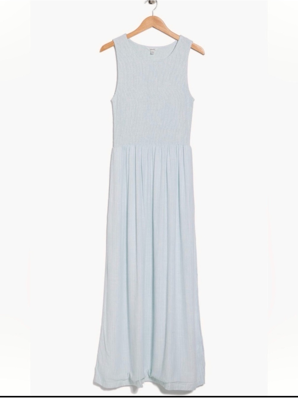 Splendid Malibu Mint Green Stripe Smocked Sleeveless Maxi Sundress - Sz Med, NWT